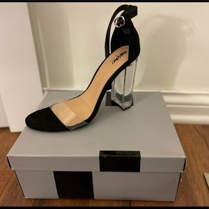 Black Block Heel Sandal